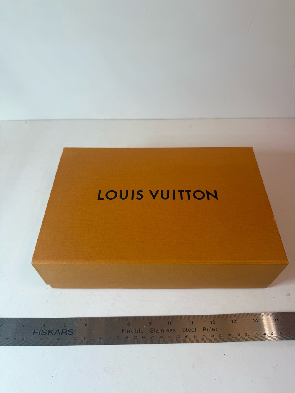 Louis Vuitton Orange and Black Logo Gift Box